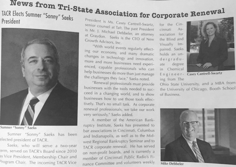 TACR Newspaper Article